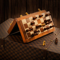 Échiquier Magnétique en Bois - The Pocket King 👑